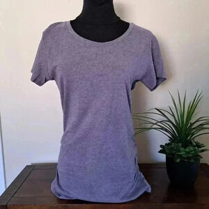 NWT Bench Logo Tee  Short Sleeved Purple T-shirt Medium Round Neck Cotton Top